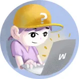 Estudiante con dudas frente a su laptop usando la plataforma WIZI